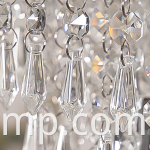 Luminária de mesa de cristal de controle de toque elegante com portas de carregamento USB